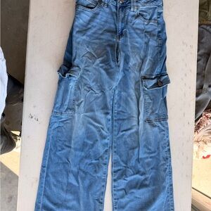 American Eagle Outfitters Light Blue Cargo Pants